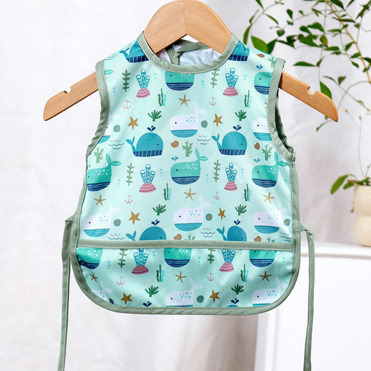 Baberos Elinfant de 1 pieza, paño eructo para niños y niñas, perfecto para regalo de cumpleaños, Baberos de alimentación de bebé, Baberos para comer