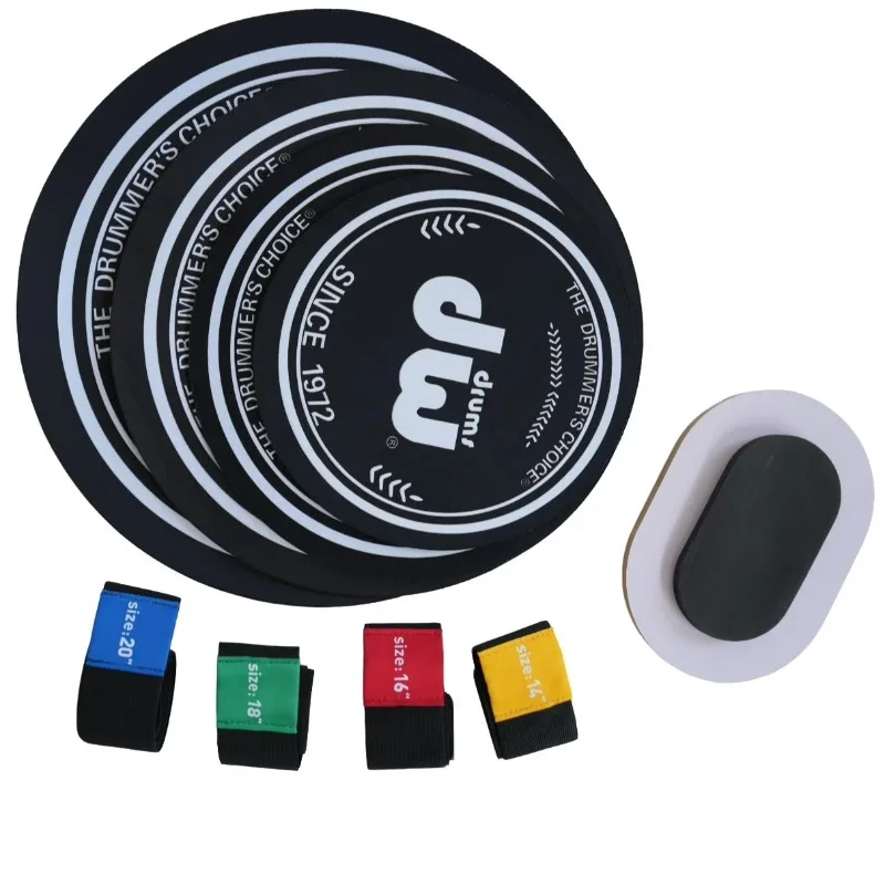 Rubber Drum Mute Pad Thicken Shockproof Noise-reducing‌ Non-slip Wear-resistant Drum Practice Pad‌ Musical Instrument Accessory