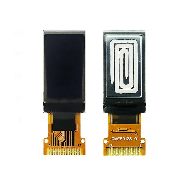 0.78 inch OLED Display 128*80 Bright OLED LCD Screen SH1107 Driver 13Pin
