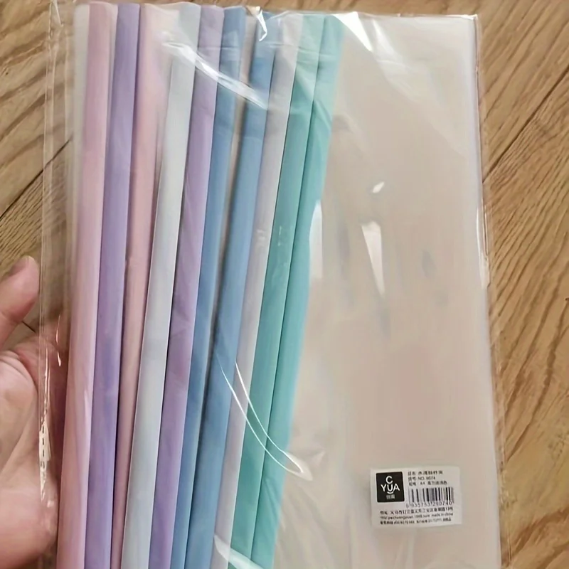 Durable A4 Pull-Out File Folder - Transparent, Thickened Document Organizer for Office Supplies