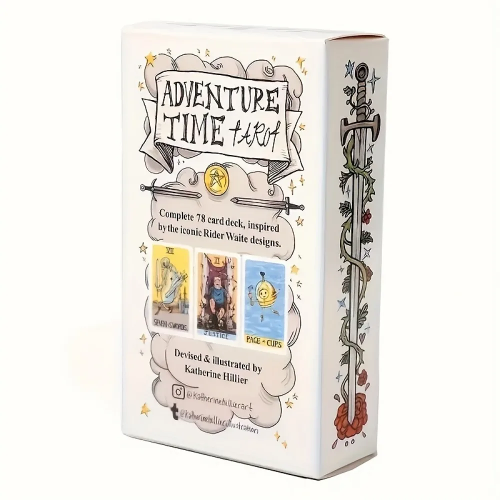 

78 шт., карты Таро для приключений, игральная настольная игра, Таро, время приключений, удача, гадание, вечеринка, подарок на день рождения, настольная игра, карта