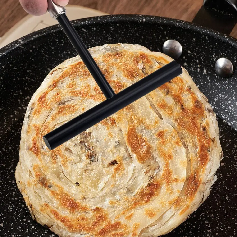 New Stainless Steel Cake Spreader T Shape With Hanging Hole Batter Spatula Non Stick French Crepe Spreader Baking Tool