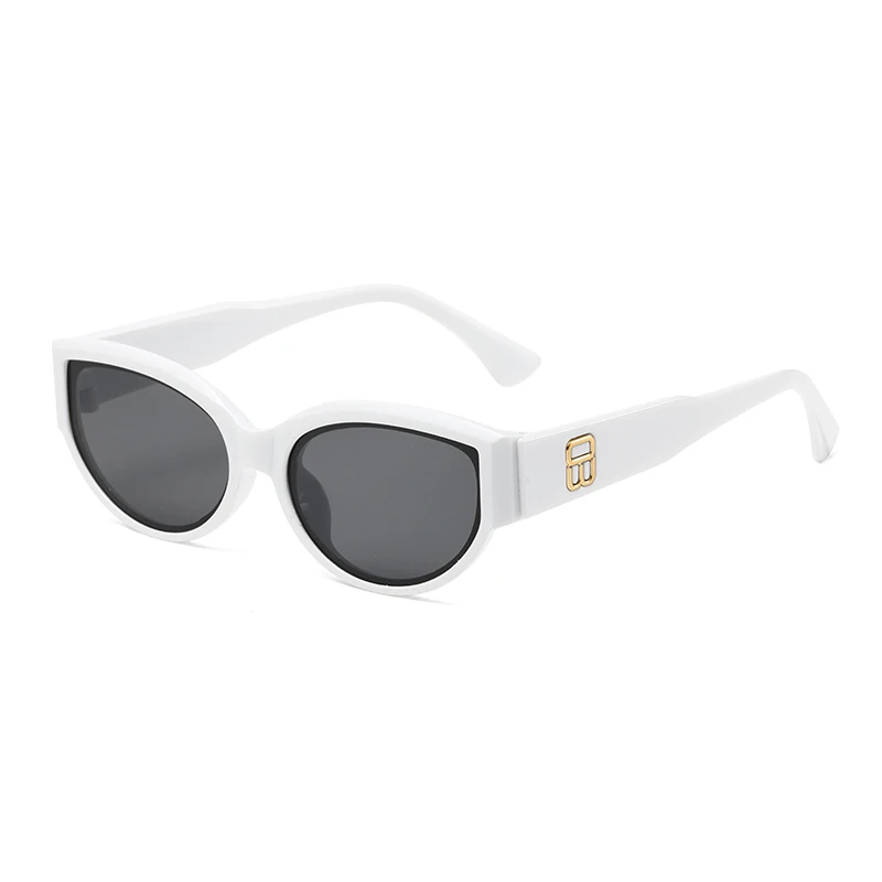 Women Retro Cat Eye Sunglasses Small Oval Shades UV400 Protection Fashion Outdoor Beach Driving Eyewear Unisex view 5