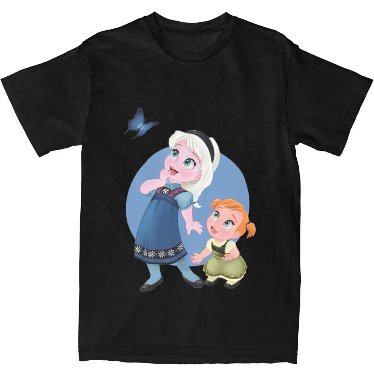 Men Young Elsa And Anna Ibrahim Ouma T Shirts Cotton Top Tee Summer Aesthetic Short Sleeve T-Shirt O-Neck Harajuku Casual Tshirt