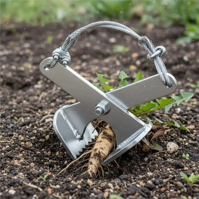 ABUI-Multipurpose Tree Root Puller Ground Clearing Implement Featuring Reinforced Construction For Rough Root Removal Tasks