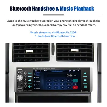 ESSGOO Jednodinový autorádio s hlavní jednotkou, bezdrátové, Carplay, Android Auto, 5 10 nejlepší prodej displej brnění x5 - №6