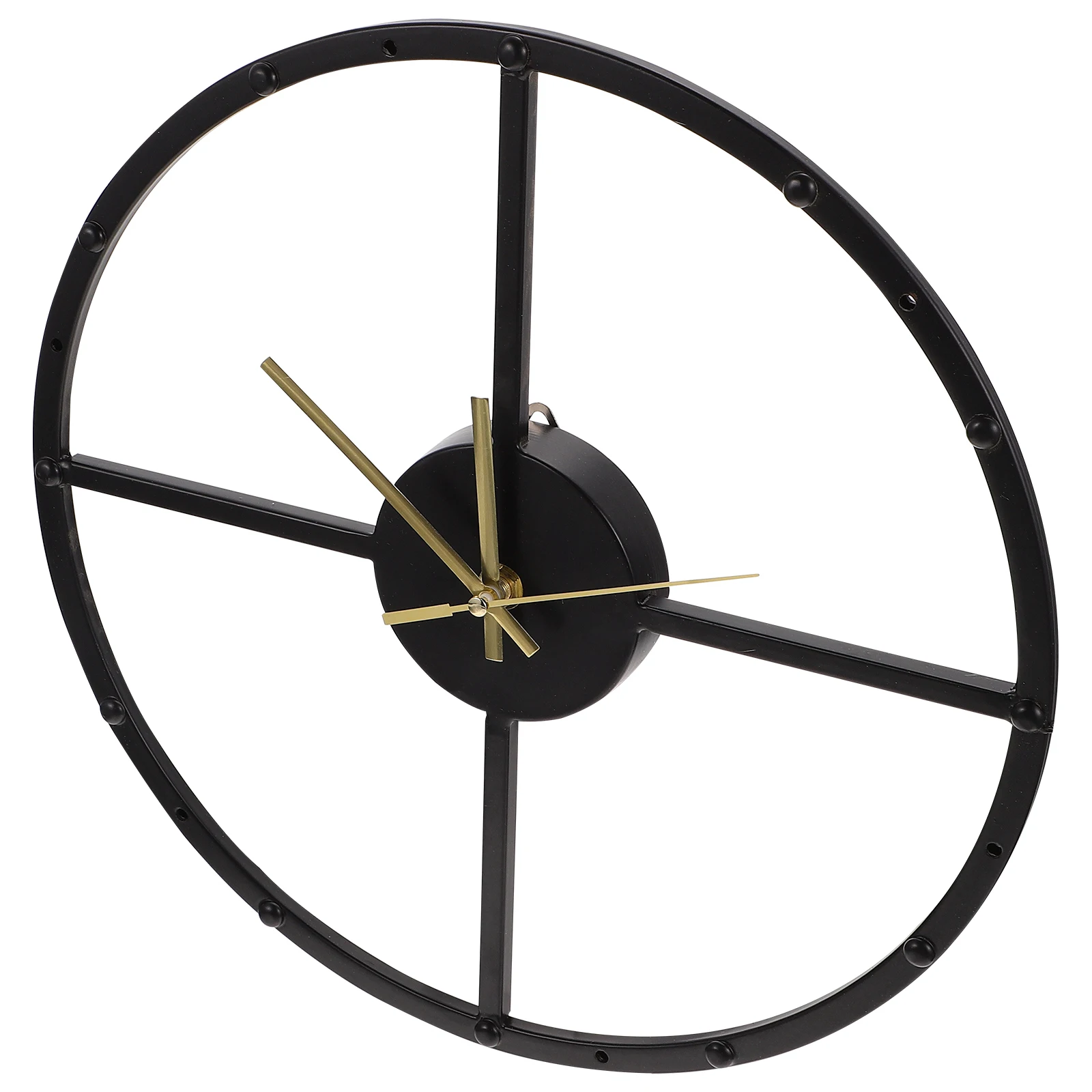 

1pc Wall Clock Art Silent Living Room Decor Minimalist Iron Art Clock Home Office Multi Scene Craftsmanship