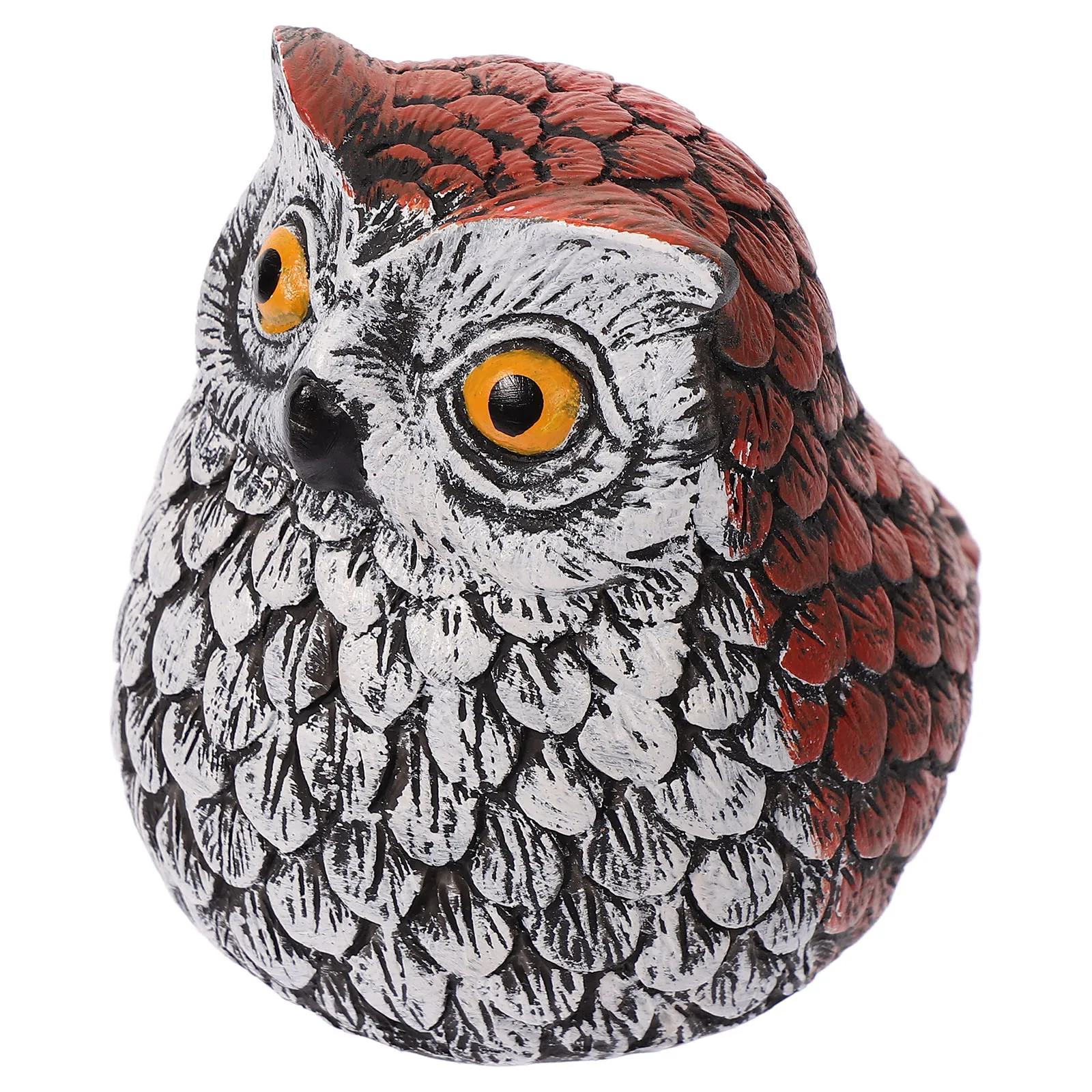Owl Key Hider Sculpture Resin Decorative Outdoor Stone Key Box Garden Hidden Secret Lock Small Faux Rock Secret Lock Box