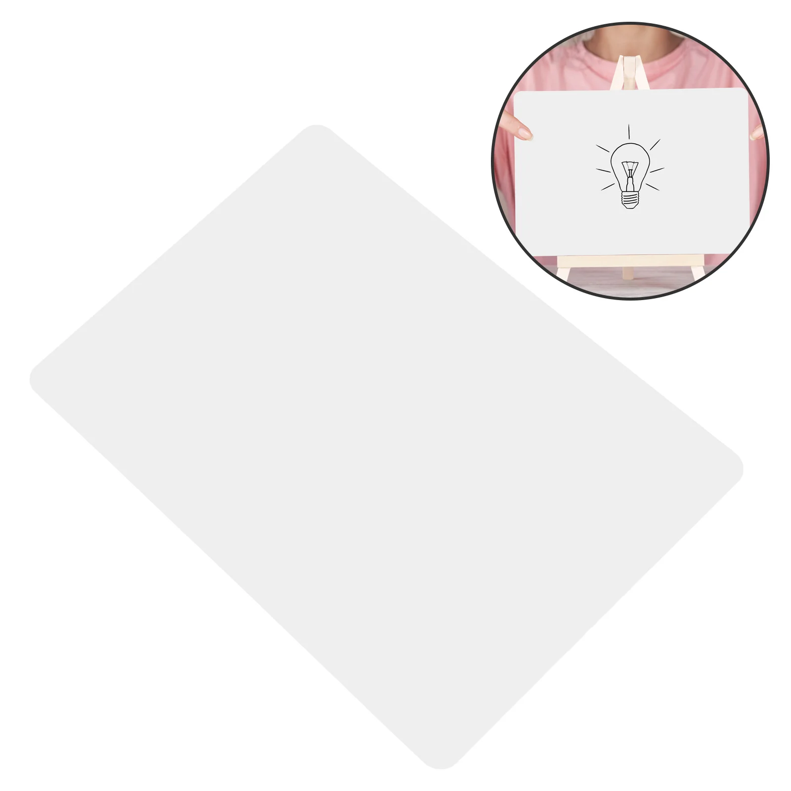 2 stuks draagbaar klein whiteboard droog uitwisbaar vel voor kantoor en thuis Gemakkelijk op te bergen wit bord droog uitwisbare whiteboards