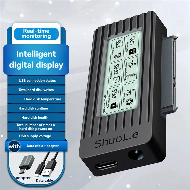 Shuole USB 3.0 To SATA/IDE Adapter Cable For 2.5 & 3.5 Inch HDD/SSD SATA III Hard Drive Converter For PC & Laptop