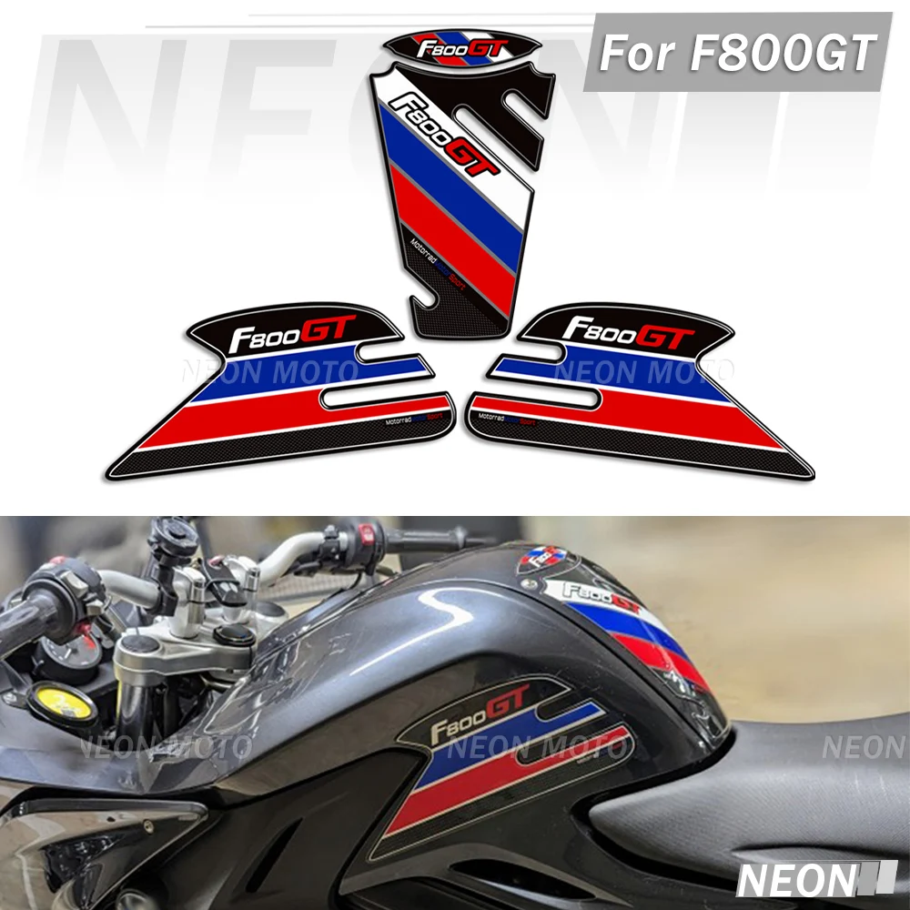 

For F800GT F800 F 800 GT Motorcycle 3D Tank Pads, Anti-Slip Gas Fuel Oil Knee Bone Protector Stickers Decals Kit