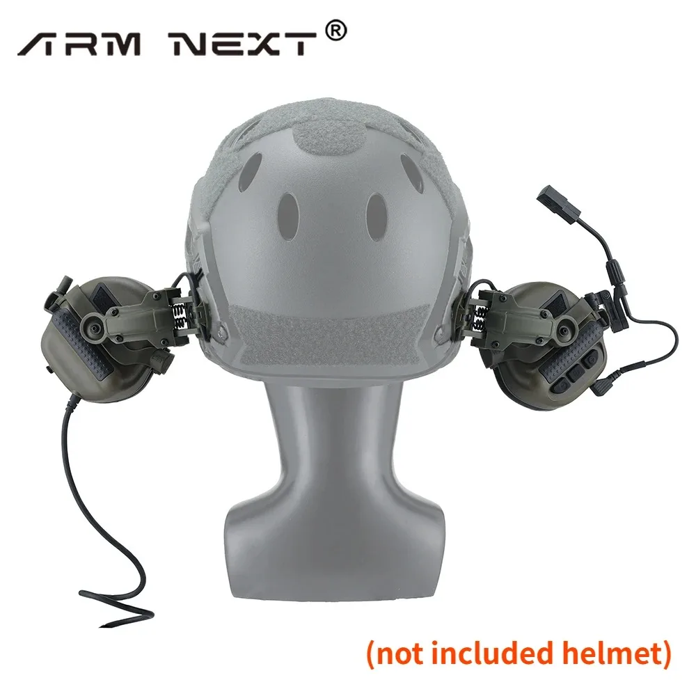 ARM NEXT Tactical Headset & Kenwood PTT A Set for Military Communication F30 Shooting Hearing Protection Earmuff Noise Canceling