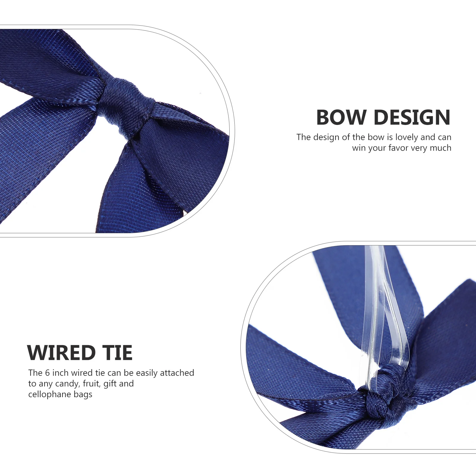 

100pcs Butterfly Bowknot For Diy Gift Wrapping Satin Ribbon Decorative Polyester Bows Party Favor Decoration Sweet Bag Sealing