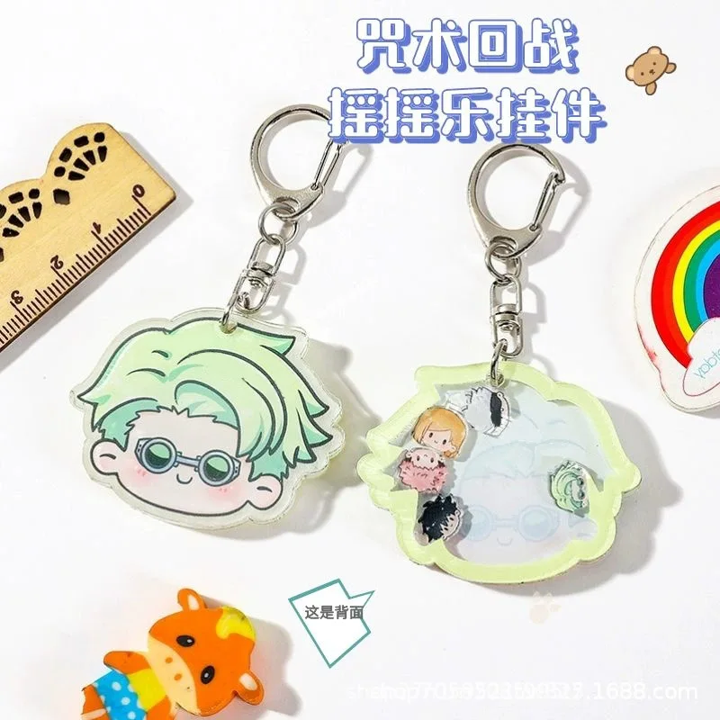 Jujutsu Kaisen Itadori Yuji Gojo Satoru Fushiguro Megumi мультфильм качающийся брелок креативный аниме периферийный рюкзак кулон подарок