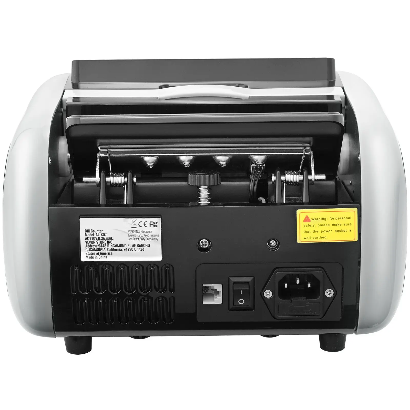 Money Counter Machine, Bill with UV, MG, IR and DD Counterfeit Detection, USD & EUR Cash Counting Large LCD & External Display