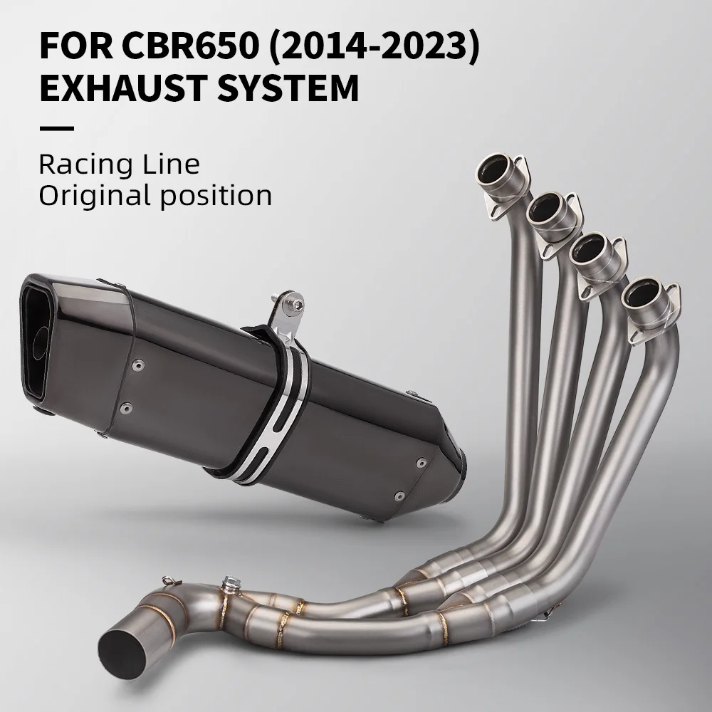 

Slip On For CBR650 2014-2023 CBR650R CB650F CB650R CBR650F Motorcycle Exhaust System Modified Front Link Pipe Escape