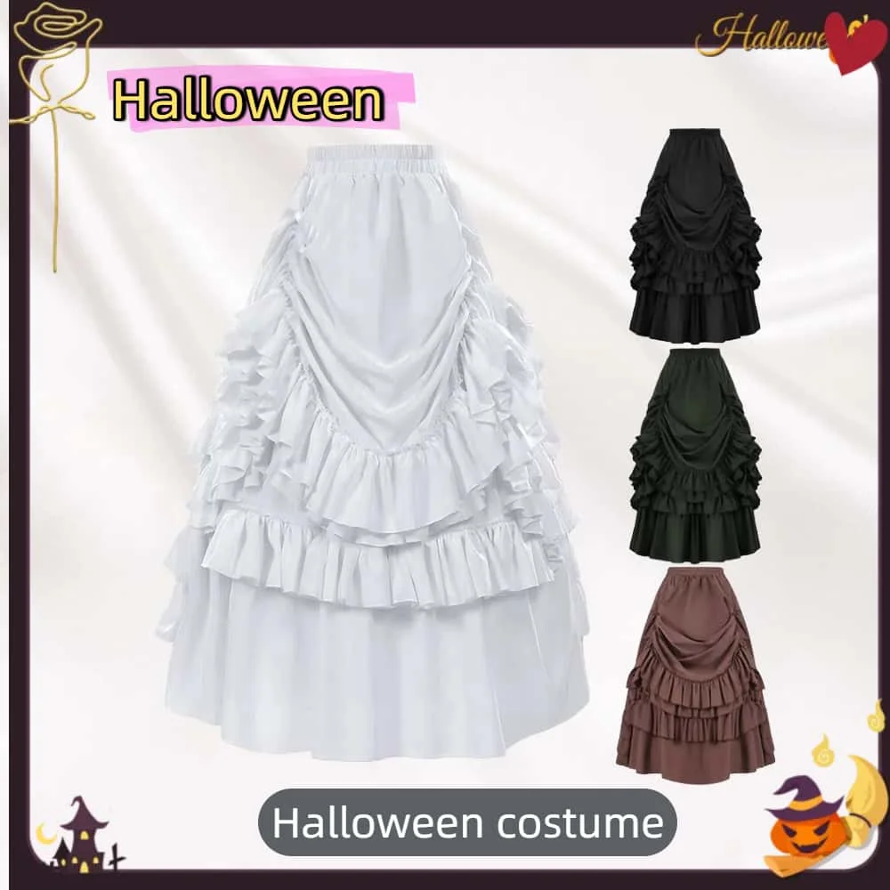 

Европейская и американская женская юбка в стиле рок-панк в стиле стимпанк в готическом стиле, многоуровневая юбка, платья в викторианском стиле