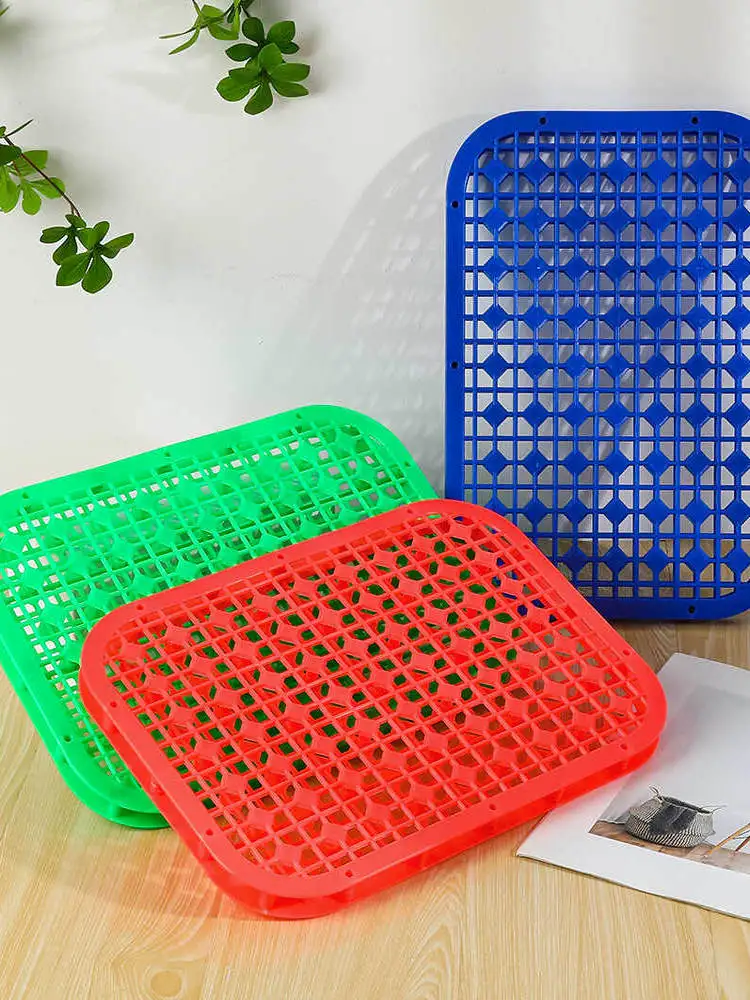 

Modern Simple Sle Home Office Chair Pad Breathable Hollow out Design Cooling Summer Cuion Plastic Material