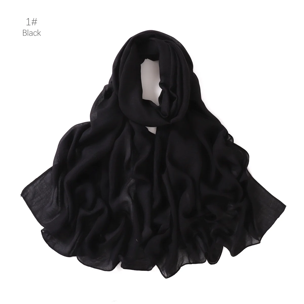 Thin Modal Solid Color Breathable Human Cotton Shawl Cotton and Linen Women's Scarf Headscarf