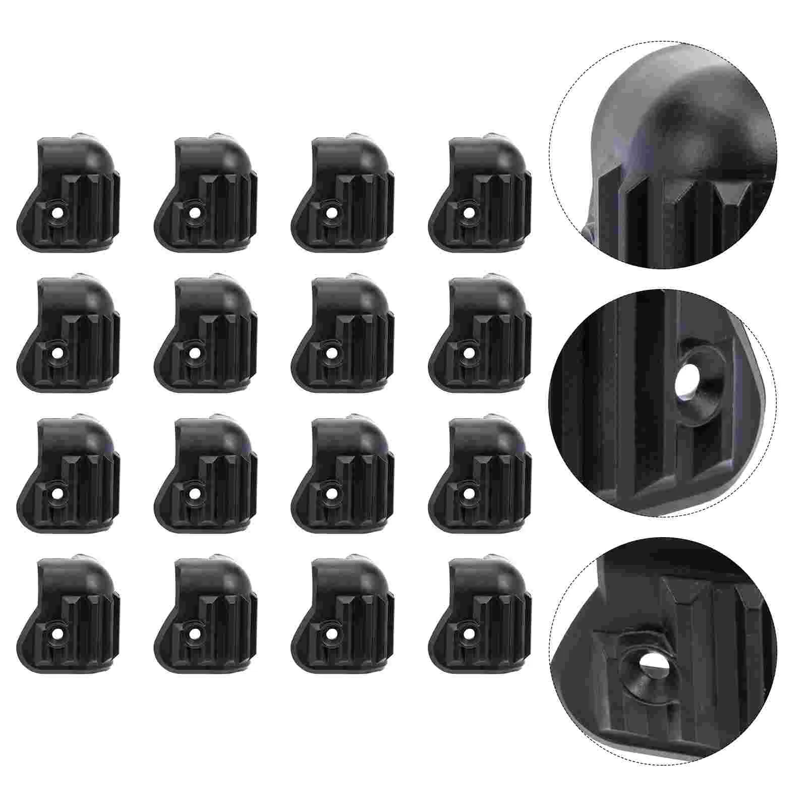 

16 Pcs Speaker Wrap Angle Corner Protectors for DJ Speakers Cabinet Plastic Cover Sound System