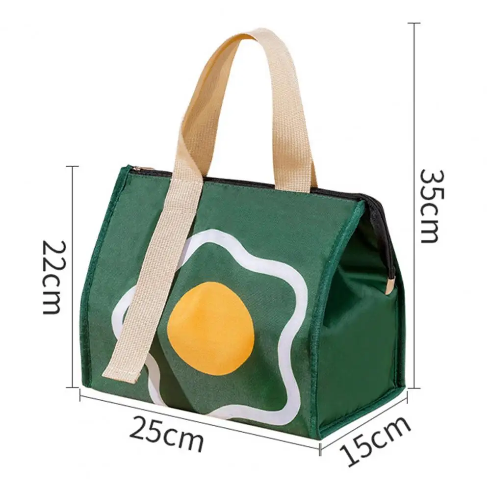 Korean Style  Practical Lovely Cartoon Kids Bento Thermal Lunchbag Oxford Cloth Picnic Bag Reusable   for Outdoor Activities