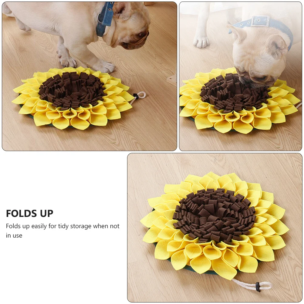 

Dog Slow Feed Mat Super Large Felt Pet Foraging Dining Training Pad For Snack Hide Play Puppy Sniffle Activity Supply