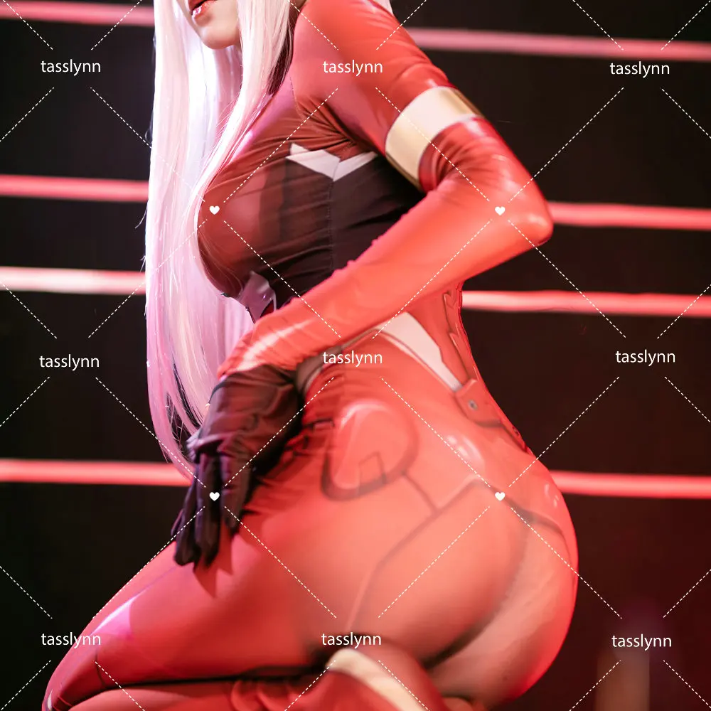 Lieveling In Het Franxx Kostuum Nul Twee Cosplay Halloween Kostuums Voor Vrouwen Sexy Zentai Spandex 02 Bodysuit