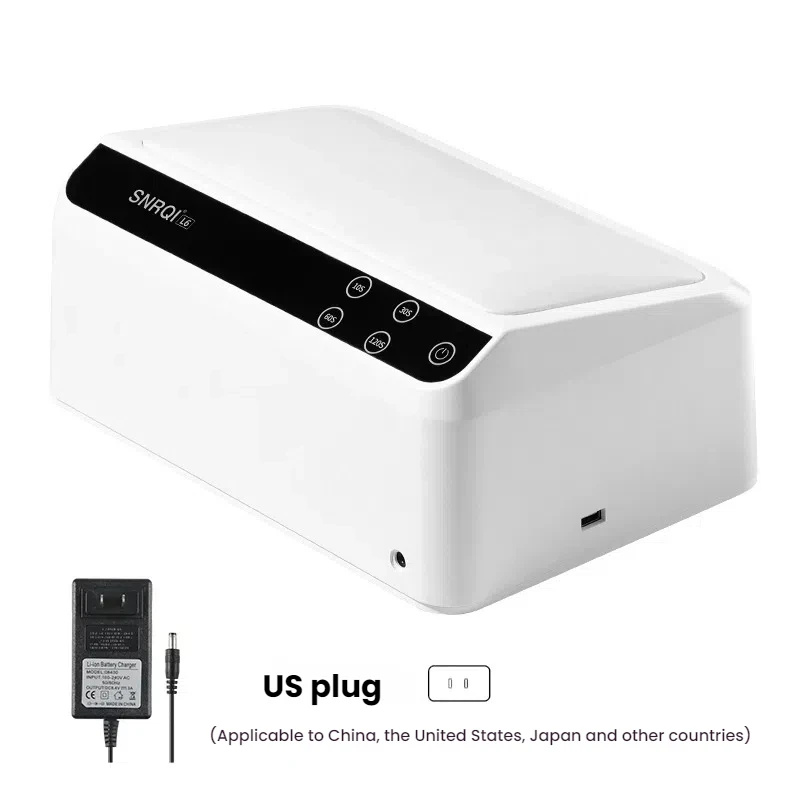 72W Rechargeable Beveled Hand Pillow Nail Lamp Mirror Surface High-Power UV LED Dual Hands Dryer for Fast Gel Curing