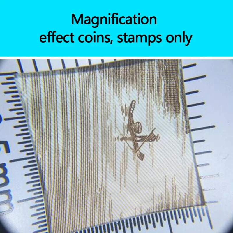 10X Optical Glass Magnifier with Measure Scale, Jewelry Identification, Document Identification, Glass QXNF