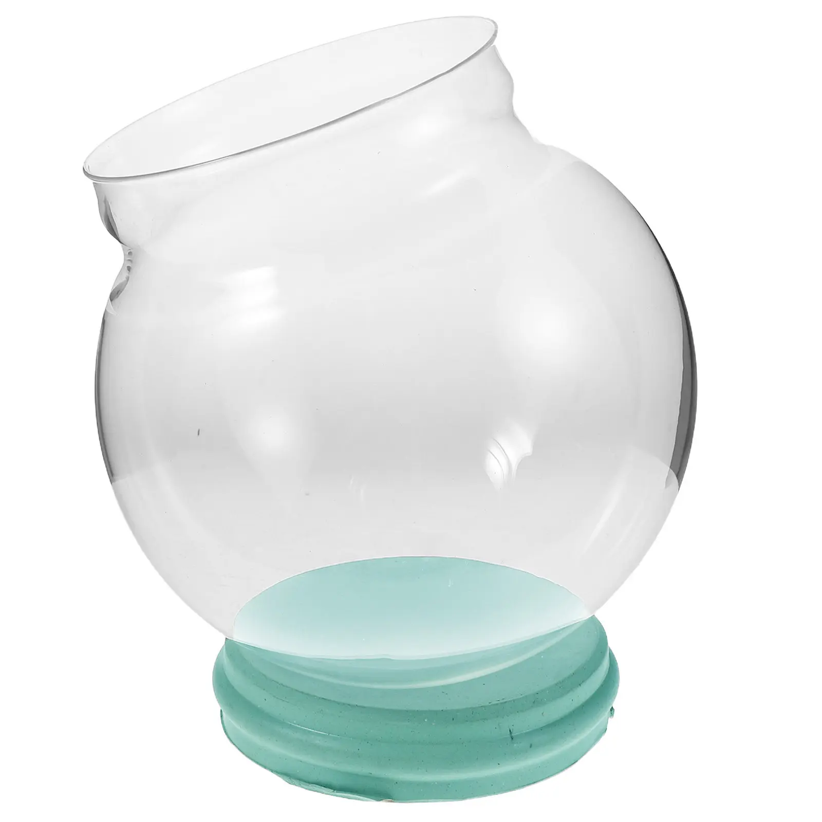 Fillable Clear Glass Snow Globe Dome for DIY Christmas Decorations Thickened Transparent Shell Craft Supply for Home Office