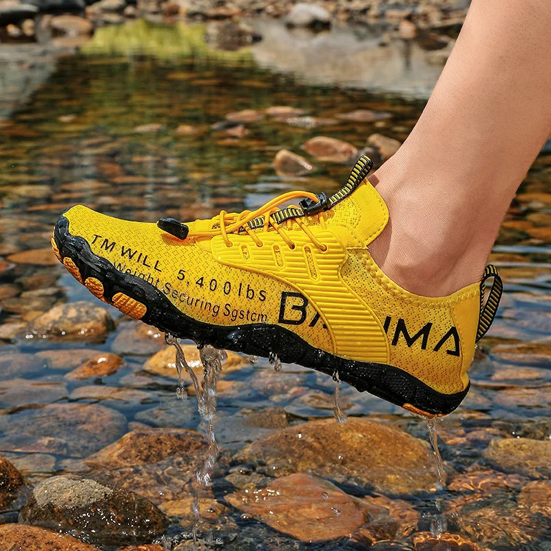 

Летняя обувь для воды, мужская пляжная обувь для босиком, быстросохнущая нескользящая обувь для прогулок по течению, домашние многофункциональные кроссовки для фитнеса