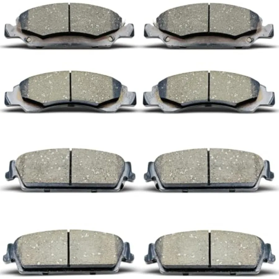 

D1324 D1325 Front Rear Ceramic Brake Pads Set 8pcs High-Performance Braking Solution for 2008-2014 Highlander Vehicles with En