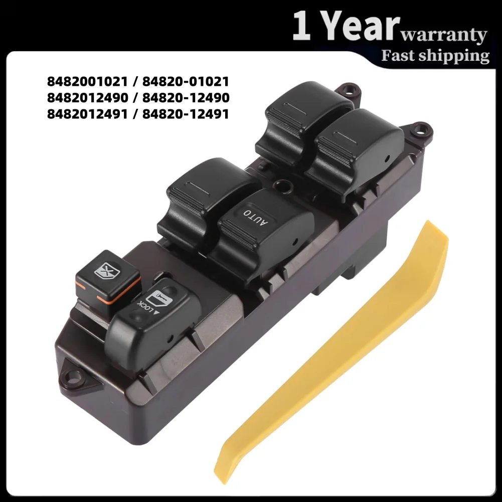 

Driver Side Master Window Lifter Switch 84820‑12480 for Toyota Camry Sienna RAV4 Prius Corolla Matrix 14Pin Power Control Button