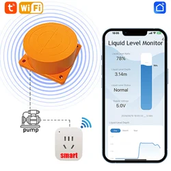 ME201WCS Smart Socket Tuya Mobile APP Wireless WiFi Remote Ultrasonic Real Time Water Level Sensor Monitor