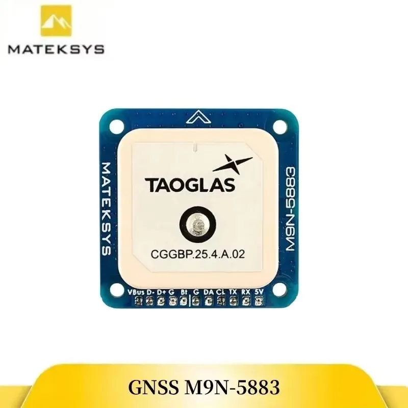 VivaSMATEKSYS M9N-5883 GPS With Compass, 25Hz NEO-M9N Multi-GNSS -167dBm Sensitivity For FPV Racing & Long Range Drone