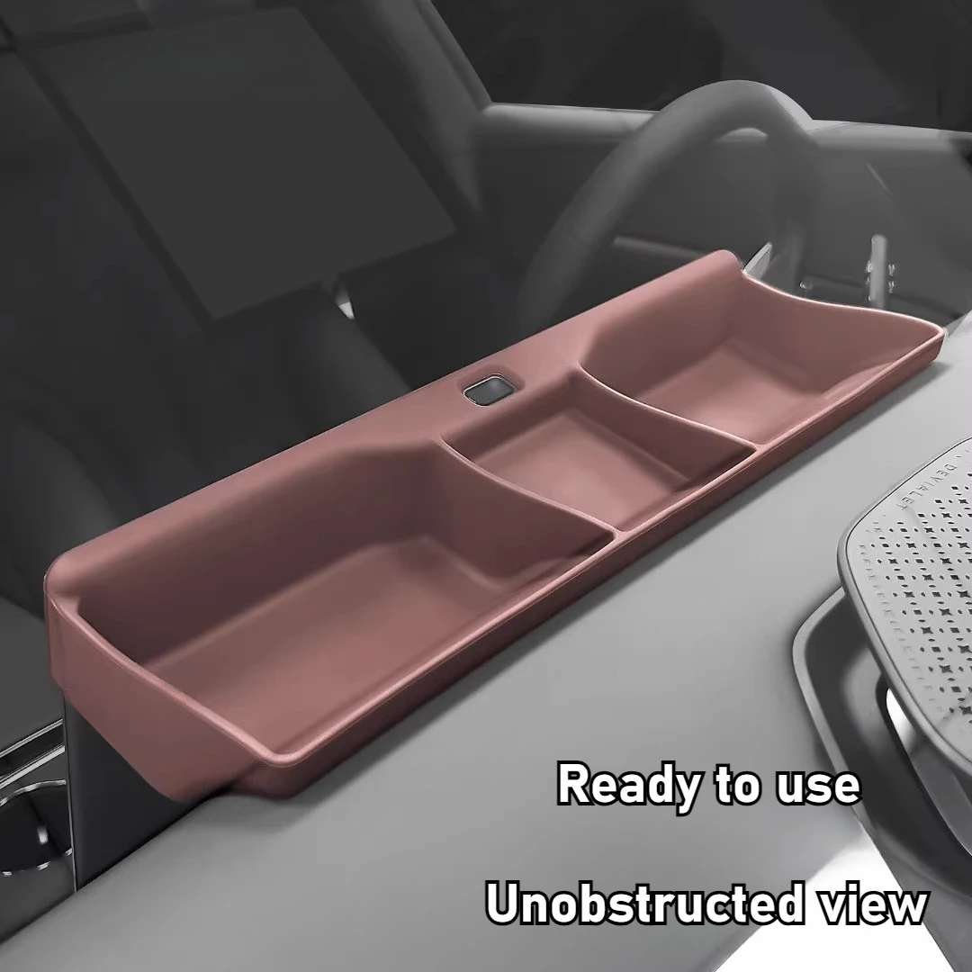 ل DENZA Z9gt صندوق تخزين الشاشة الخلفية تخزين حصيرة سيليكون تعديل الملحقات الداخلية