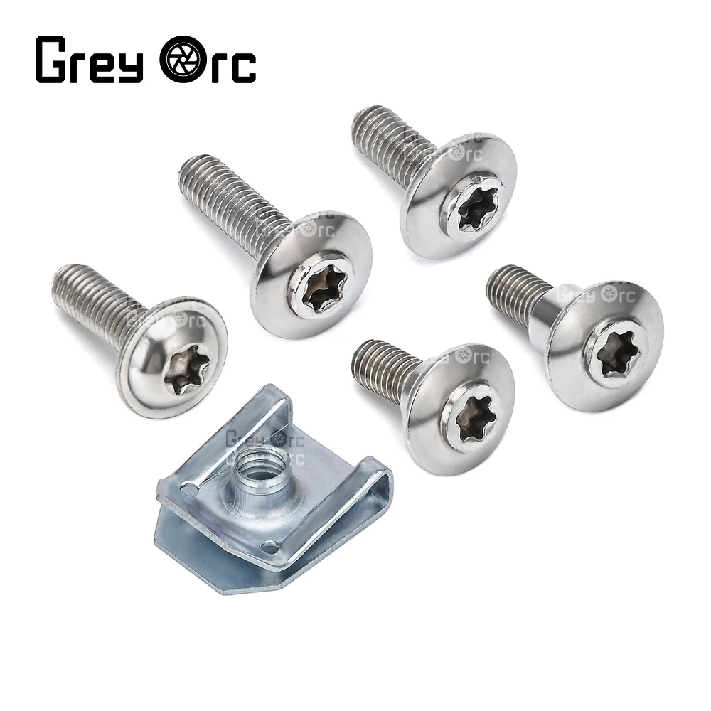 

5pcs/set Engine Cover Undertray Splashguard Wheel Arch Torx Screw Fastener Clips Universal For BMW Auto Fastener