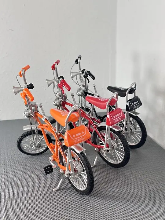 Modelo de bicicleta mini liga para meninos, fundição de dedo mountain bikes, simulação diecast, presentes de coleção, brinquedos, 1:10, moda