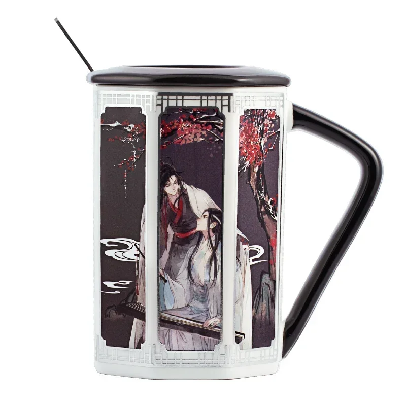 

Game Anime Grandmaster of Demonic Cultivation WeiWuXian LanWangJi Cosplay Student Mark Cup Water Mug Lucky Stone Xmas Gifts