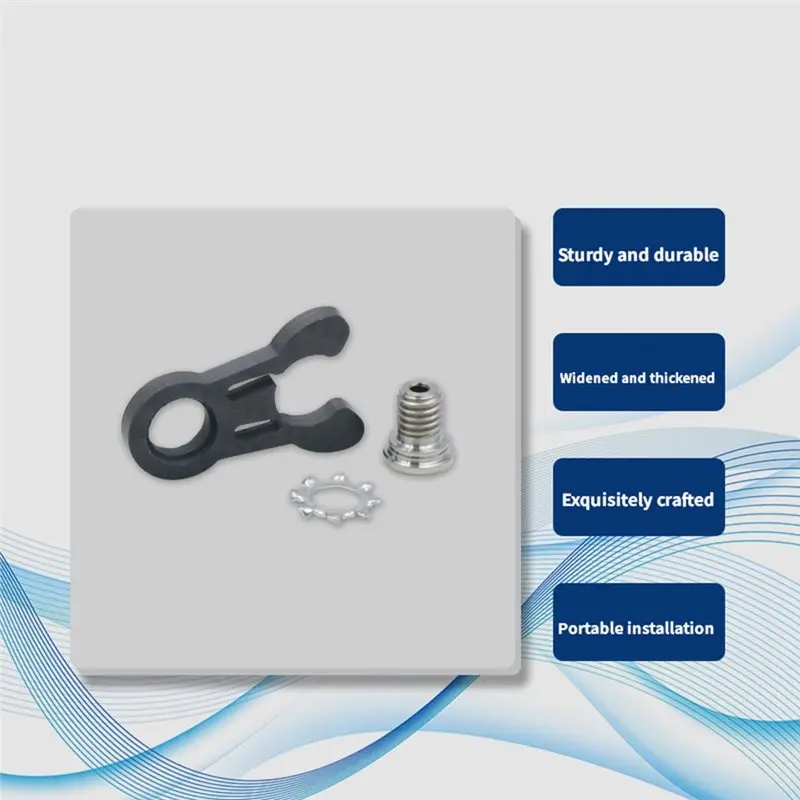NALFI-Bicycle Carbon Fiber Catcher Tube Fixing Buckle+ TC4 Titanium Screws For Brompton Folding Bike Cycling Parts Crab Clamp He view 2
