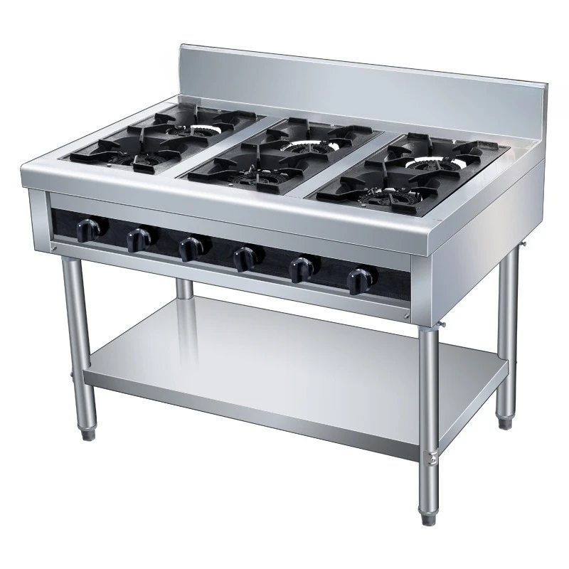 Stainless steel pot stove 468-eye gas stove Multi-head energy-saving gas liquefied gas casserole stove Commercial