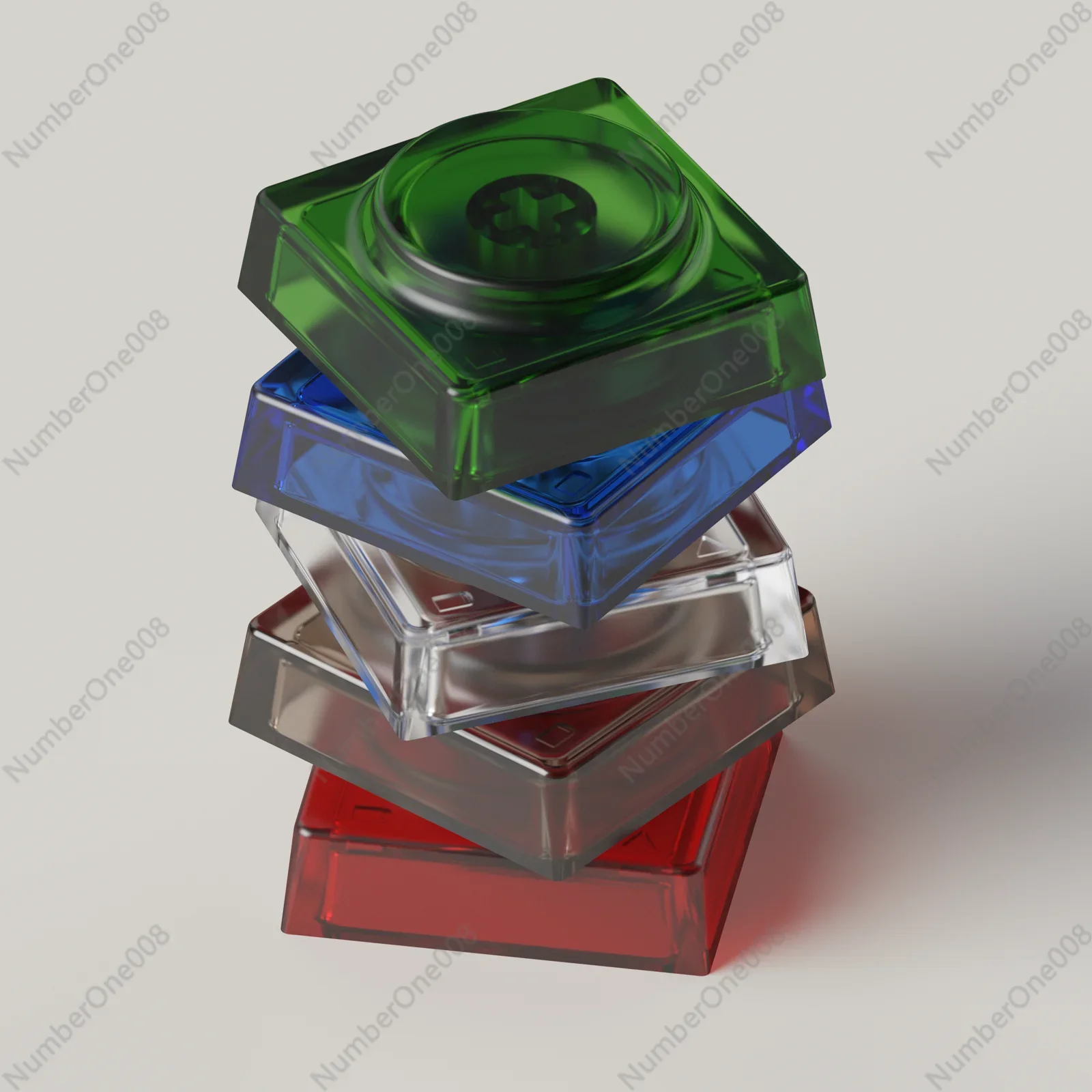 

Spot DEADLINE DOYS Toy Keycaps, Transparent Matte PC Keycaps