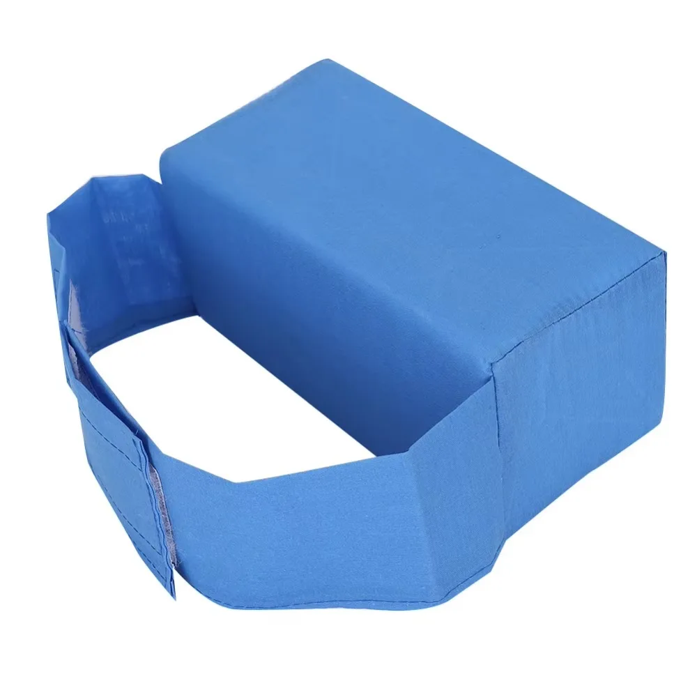 وسادة سرير إسفنجية مرنة مضادة لقرحة الفراش، آمنة وصديقة للبيئة، سهلة النوم، وسادة للمعصم والركبة، أداة رعاية صحية لكبار السن (أزرق) #5