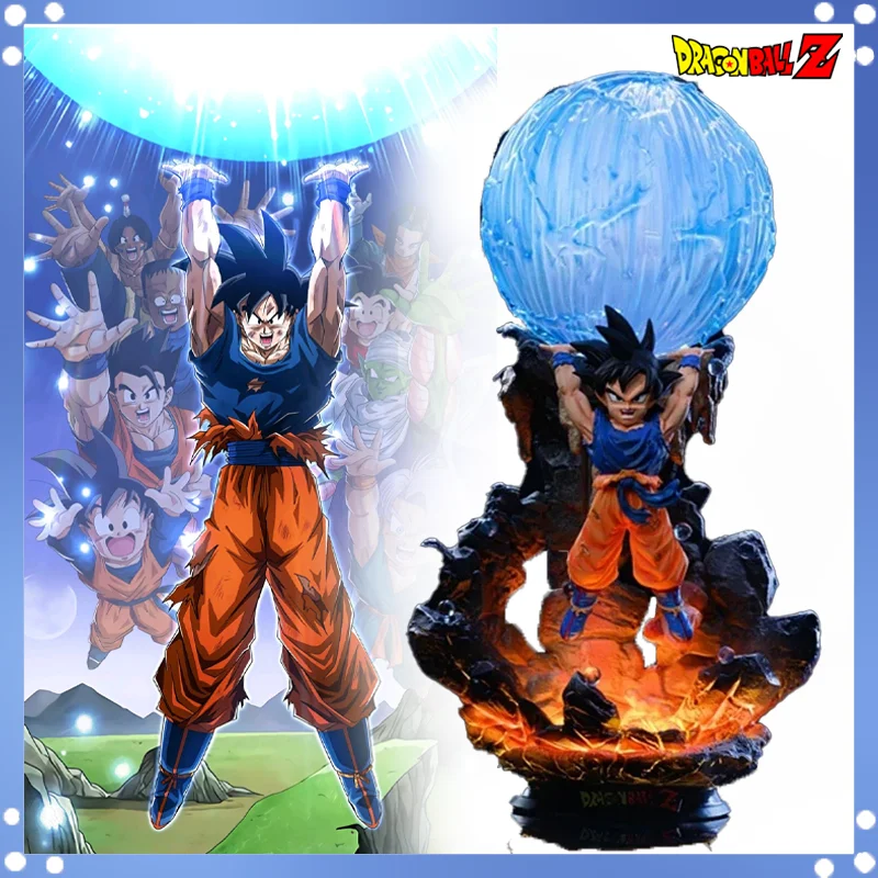 

Anime Dragon Ball Goku Figures Spirit Bomb Son Goku Action Figurine Pvc 24cm Model Statue Collection Decora Toys Birthday Gifts