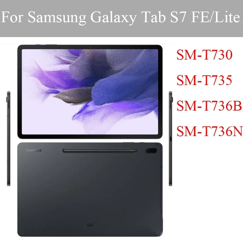 Пленка из закаленного стекла для планшета Samsung Galaxy Tab S7 FE, 12,4 дюйма, 2021 дюйма, Взрывозащищенная защитная пленка для экрана, 2 шт., зеркальная T736