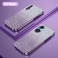 Nova 9 Luxury Gradient Glitter Plating Case For Huawei Honor 50 Se Pro Women Silicone Back Cover Honor50 Nova9