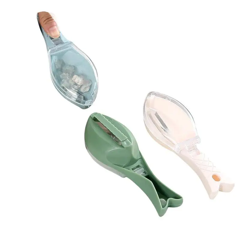 Kitchen Household Scale Scraper With Lid, Fish Scale Scraper, Manual Descaling, Brushing Of Fishing Tools