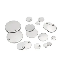 10-20pcs/Lot 6-30mm Stainless Steel Round Pendant Tag Disc For Jewelry Making