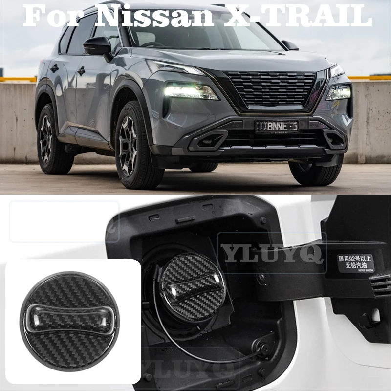 

For NISSAN X-TRAIL Real Hard Carbon Fiber ALTIMA Bluebird-Sylphy inner Fuel Tank Cover Accessories Stickers