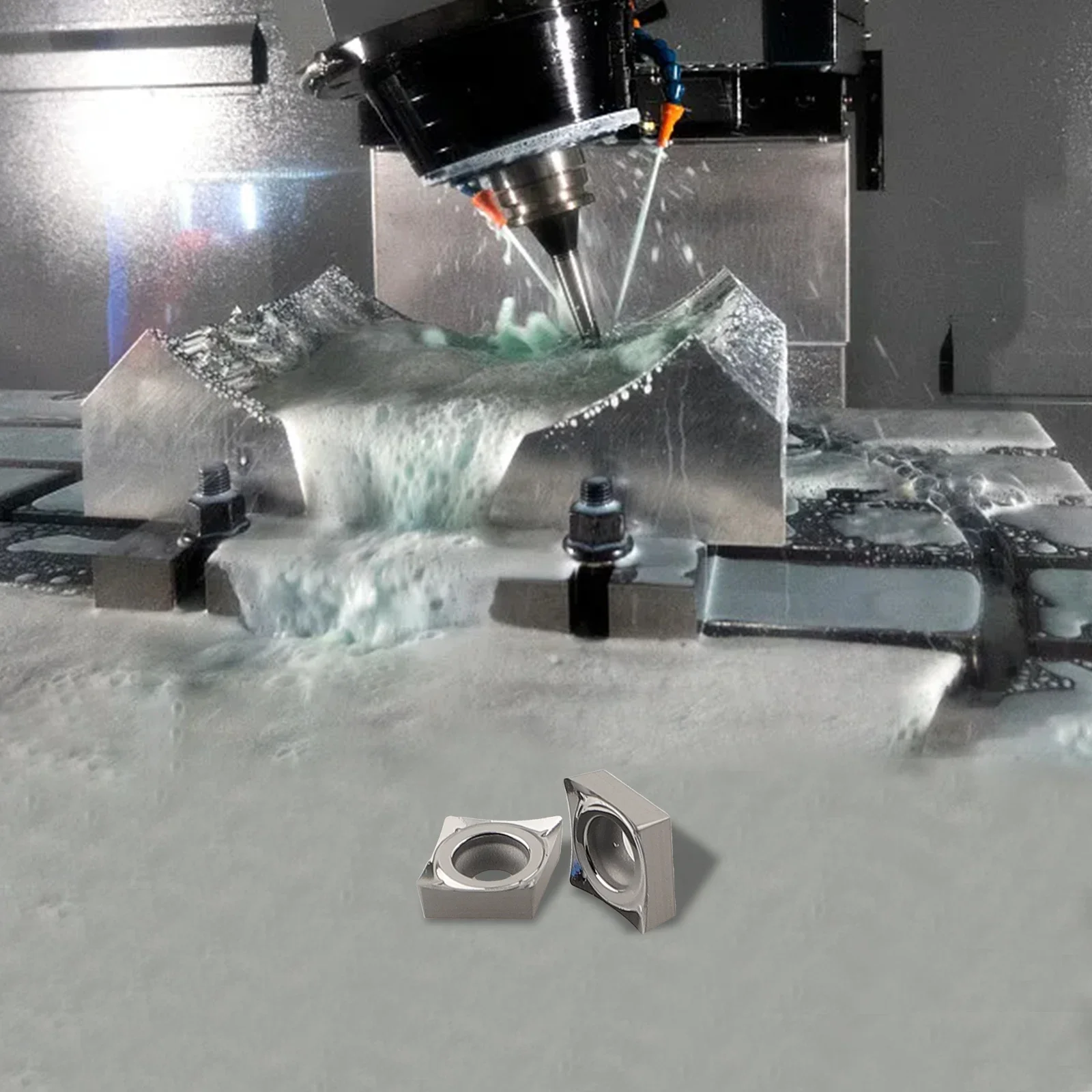 

Carbide Cutter Blade CCMT0602 High Precision Inserts Long Service Life Inserts Machining Operations For Large-area Cutting